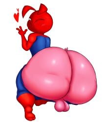 ass balls big_ass big_thighs cute dancarent3 femboy fur gigantic_ass girly huge_ass marvel peter_porker pig skin_tight spider-ham spider-man_(series) thick_thighs