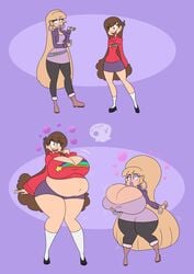 alternate_breast_size ass_expansion before_and_after bimbo bimbofication breast_expansion corruption da-fuze disney disney_channel fat female gravity_falls hair_color_change hair_growth huge_ass huge_breasts identity_swap lip_expansion lips mabel_pines pacifica_northwest personality_change shortstack shortstackification smooth_skin thick_thighs transformation transformation_sequence weight_gain wide_hips