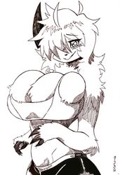 2021 absol big_breasts cleavage cynthia_(lunarspy) female furry huge_breasts nintendo pokémon_(species) pokemon pokemon_(species) tagme tagme_(artist) underwear