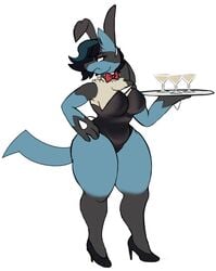 lucario from pokemon by digitalpelican