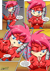 a_strange_affair comic comic_page cum_in_mouth grabbing_own_breast incest lien-da mother_and_child paizuri palcomix rutan_the_echidna sonic_(series) sonic_the_hedgehog_(archie) sonic_the_hedgehog_(series)