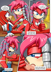 a_strange_affair anthro blush cameltoe comic comic_page incest lien-da mother_and_son palcomix penis_grab rutan_the_echidna sitting sonic_(series) sonic_the_hedgehog_(archie) sonic_the_hedgehog_(series) sucking_balls