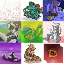 9_6 absol anthro charizard charmander dewgong male/ambiguous mew nintendo pikachu pokemon pokemon_(species) pokemon_bw pokemon_dppt pokemon_rgby pokemon_rse probopass raichu seel snivy squirtle straight_hair tepig venusaur