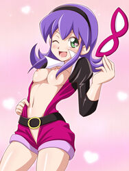 battle_spirits clothing purple_hair suiren tagme takappe