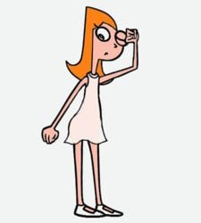 animated candace_flynn disney female female_only helix human nipples phineas_and_ferb solo tagme white_background