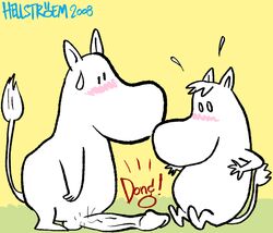 1boy 1other hellstroem male/ambiguous moomin moomintroll snorkmaiden the_moomins