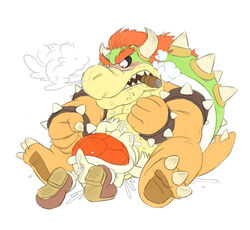 bowser donkeypunch koopa koopa_troopa male male_only mario_(series) multiple_males nintendo straight_hair tagme yaoi