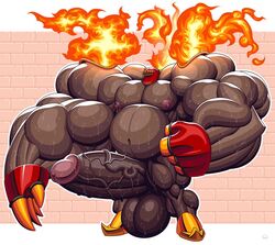 abs armor balls big_balls big_muscles big_penis dark_body dark_skin darkened_balls darkened_genitalia darkened_penis erection genitals headgear helmet huge_balls huge_cock huge_muscles human hyper hyper_balls hyper_biceps hyper_genitalia hyper_muscles hyper_pecs hyper_penis knight male male_focus male_only mammal mole_(disambiguation) mole_knight muscular muscular_male penis shovel_knight solo warrior wolfiecanem yacht_club_games