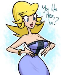 1girls 1milf armlet beauty_mark big_breasts blonde_hair blue_eyes bracelet breasts classy classy_female cleavage curvaceous curvy curvy_female curvy_figure dialogue dirty_platypi disney disney_xd dress english_text female hips marci_mcfist mature_female milf mole mole_under_eye randy_cunningham:_9th_grade_ninja red_lipstick rich rich_girl rich_lady solo solo_female solo_focus talking_to_viewer text voluptuous wide_hips yellow_hair