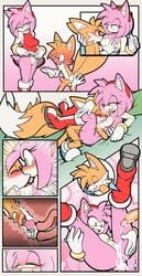 1boy 1boy1girl 1girls age_difference amy_rose anthro ardan_norgate bed black_eyes blush blushing boots breasts breath breathing canine comic cum cum_drip cum_in_pussy cum_inside erect_penis erection exposed_torso eyes_closed female footwear fox furry getting_erect gloves green_bed_sheet green_eyes green_pillow hand_on_ass hand_on_leg handwear hedgehog kissing kissing_nipples kissing_while_penetrated legs_apart legs_up lifting_skirt looking_at_another looking_pleasured male miles_prower missionary missionary_position multiple_tails nipples older_female one_eye_closed orange_fur pillow pink_fur pink_hair pussy red_shirt sega shoes sonic_(series) sonic_the_hedgehog_(series) suprised tail tails tails_the_fox vaginal wholesome wristwear x-ray younger_male