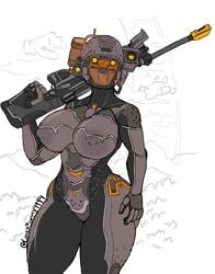 1girls 2d 343_industries armor big_ass big_breasts bodysuit breasts christomwow female female_focus female_only female_spartan_(halo) gun halo_(game) halo_(series) helmet large_breasts linda-058 military nipples power_armor sniper_rifle spartan_(halo) spartan_ii_(halo) thick_thighs tight_clothing voluptuous