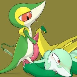 2_penises after_anal after_oral after_sex anal anal_penetration animal_genitalia animal_penis anus apc_(artist) biped bipedal_feral blush bodily_fluids constricted_pupils countershading cum cum_from_mouth cum_in_mouth cum_inside deep_penetration digital_drawing_(artwork) digital_media_(artwork) duo feral feral_on_feral feral_penetrated feral_penetrating feral_penetrating_feral forked_tongue generation_5_pokemon genital_fluids genitals green_body half-closed_eyes hemipenes large_penetration larger_feral larger_male larger_sub looking_aside looking_at_another looking_at_partner looking_pleasured male male/male male_feral male_penetrated male_penetrating male_penetrating_male multi_genitalia multi_penis multicolored_body narrowed_eyes nintendo one_in_one_out penetration penile penile_penetration penis penis_in_ass pokemon pokemon_(species) pupils red_eyes serperior sex shaded side_view simple_background size_difference small_pupils smaller_feral smaller_male smaller_penetrated snivy soft_shading submissive tongue white_body white_countershading yellow_background yellow_body