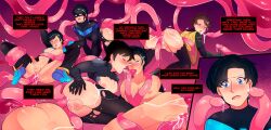 dc dc_comics dick_grayson gay gay_sex jason_todd nightwing red_hood_(dc) tentacle