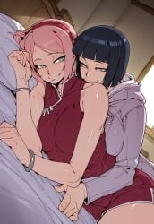2girls ai ai_generated boobs boruto:_naruto_next_generations breasts embrace embracing female girls gl haruno_sakura hinata_hyuuga hyuuga_hinata kanteia lesbian lesbians mature mature_body mature_female mature_woman naruto_(series) sakura_haruno tits uchiha_sakura uzumaki_hinata woman yuri