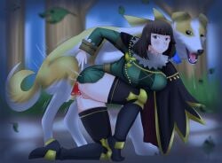 animal_genitalia animal_penis bestiality canid canine canine_genitalia canine_penis canyne capcom duo female female_human female_penetrated feral feral_penetrating feral_penetrating_human genitals hi_res human human_on_feral human_penetrated interspecies male male/female male_feral male_penetrating male_penetrating_female mammal monster_hunter palamute penetration penis redradrebel rondine_(mh) sex