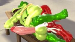 2boys 3d 3d_(artwork) anal anal_sex anthro anthro_on_anthro balls big_balls big_penis bodily_fluids chair crocodile crocodilian cum cum_in_anus cumshot duo echidna ejaculation eyes_closed feet furry furry_male furry_only gay gay_sex genitals green_skin huge_balls huge_cock interspecies knuckles_the_echidna large_balls large_penis lying_on_side male male/male male_nipples male_only mammal mature mature_male nipples nude open_mouth outdoors penis penis_in_anus red_fur reptile roenthebear sega sex sonic_(series) sonic_the_hedgehog_(series) testicles vector_the_crocodile yaoi