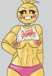 1girls akenju animatronic five_nights_at_freddy's five_nights_at_freddy's_2 robot toy_chica_(fnaf)