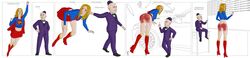 crying dc dc_comics kalidwen kara_zor-el mr_mxyzptlk red_ass spanked spanking supergirl supergirl_(series) superman_(series)