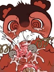 2026 3:4 anal anal_penetration anthro anus aquatic black_body blush blushing_profusely bodily_fluids cel_shading chibi chiikawa clitoral_hood clitoris covering covering_mouth covering_own_mouth covering_self digital_drawing_(artwork) digital_media_(artwork) diru ejaculation female female_anthro front_view genital_fluids genitals hi_res inner_labia merfolk multicolored_body object_in_ass penetration red_body red_scales scales semi-anthro sex_toy sex_toy_in_ass sex_toy_insertion shaded shaking simple_background siren_(chiikawa) solo split_form spread_vulva spreading tremble_spikes trembling urethra vaginal_fluids vaginal_squirting vulva white_background white_body