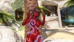 electric_ryu female succubus tentacle vrchat vrchat_avatar