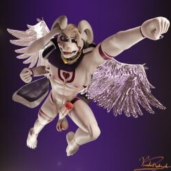 1:1 3d_(artwork) abs absurd_res angry anthro arm_tattoo asriel_dreemurr_(god_form) balls big_balls big_penis blender_(artwork) blender_eevee_(artwork) blender_eevee_next boss_monster_(undertale) bovid cape caprine chest_tattoo clothing dark_eyelashes digital_media_(artwork) erection fighting_pose fist foreskin genitals glowing glowing_eyes goat hair hi_res high_kick jewelry kick leg_tattoo male mammal monster muscular muscular_male nails necklace nipples pecs penis pose saggy_balls simple_background slicked_back_hair solo superman_pose tattoo undertale undertale_(series) vermilionrenderworks wings