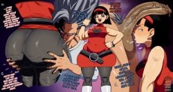 1boy 1girls 2d ass ass_grab black_hair bottom_heavy breasts cellulite clothed clothed_female clothed_male dragon_ball dragon_ball_super erection female gohan_beast grey_hair hung isxues light-skinned_female light-skinned_male light_skin male married_couple penis penis_sniffing pubes pubic_hair sniffing_penis son_gohan tagme thick_thighs thighs videl