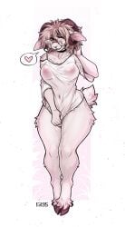 2024 2_horns 5_fingers absurd_res anthro areola biped blonde_hair blush bottomless bottomless_anthro bottomless_female bovid bovid_horn breasts brown_hooves brown_horn caprine caprine_horn choker clothed clothed_anthro clothed_female clothing covering covering_crotch covering_self digital_media_(artwork) eyebrow_through_hair eyebrows eyelashes eyewear f-r95 female female_anthro fingers front_view fur genitals glasses hair heart_symbol hi_res hooves horn jewelry looking_at_viewer mammal navel necklace nipples partially_clothed pink_areola pink_nipples portrait sheep shirt simple_background small_waist smile solo standing tail thick_thighs topwear translucent translucent_clothing translucent_hair translucent_topwear tuft vulva wet wet_clothing wet_shirt wet_topwear white_body white_clothing white_fur white_topwear wide_hips