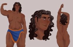 ass body_hair breasts breasts_out brunette brunette_hair genderbend genderswap genderswap_(mtf) greek_mythology mature mature_female maximumqueer minoan muscular muscular_female nude nude_female nudity odysseus odysseus_(mythology) odyssey odyssey_(homer) rule_63 tan_skin the_epic_cycle