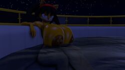 1futa 3d big_breasts big_penis erect_nipples futanari honey_the_cat jacuzzi looking_at_viewer night night_sky silvana23 sonic_(series) sonic_the_hedgehog_(series) thick_thighs water