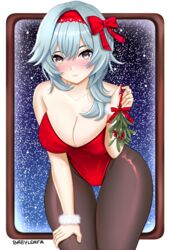 eula (genshin impact) from christmas by babyleafa