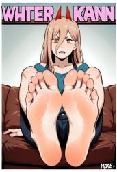 ai_generated ai_generated_background feet power_(chainsaw_man) toes trash