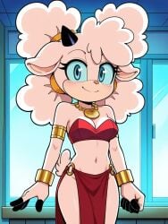 1girls ai ai_art ai_generated bra female female/solo foxknightyouko idw_publishing lanolin_the_sheep loincloth mobian navel posing sheep solo sonic_the_hedgehog_(comics) sonic_the_hedgehog_(idw) sonic_the_hedgehog_(series)