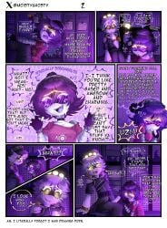 1boy 1girl1boy 1girls boyfriend-girlfriend comic couple detailed_background i_love_you imminent_oral imminent_sex moistyghosty murder_drones n_(murder_drones) on_bed penis penis_out purple_eyes purple_hair robot robot_boy robot_girl silver_hair tagme talking text uzi_(murder_drones) wholesome yellow_eyes