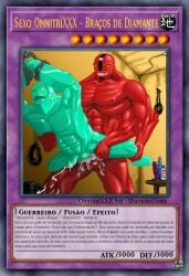 ben_10 ben_10_(classic) ben_tennyson ben_tennyson_(classic) card card_game diamondhead fourarms fusion male muscular muscular_male omnitrixxx portuguese portuguese_description portuguese_text yaoi yu-gi-oh! yu-gi-oh!_card yu-gi-oh_card