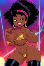 ai_generated ass bikini breasts candace_owens female nutjob podcast politics sexy strip_club stripper stripper_pole