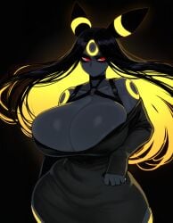 1girls ai_generated anthro big_ass big_breasts curvaceous curvy curvy_figure eeveelution female female_only huge_ass huge_breasts nintendo pokemon pokemon_(species) solo thick_thighs umbreon voluptuous voluptuous_female wide_hips