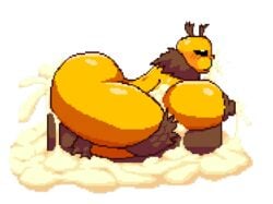 bee bee_girl color colored cum cum_inside huge_ass huge_breasts lactation nipples pancaketomo pixel queen_bee_(terraria) tagme terraria