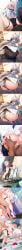 blue_eyes buttjob comic_strip cum facesitting fox fox_ears from_behind fumihiko_(pixiv2658856) hololive hololive_japan sex sex_from_behind shirakami_fubuki shorts tail tail_grab white_hair