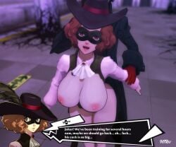 3d big_breasts haru_okumura htr18 joker_(persona) persona persona_5 ren_amamiya sex tagme