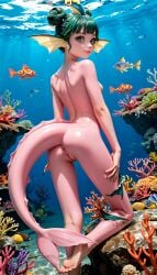 ai_generated anus monster_girl nylvi original_character pussy tail terror139 underwater zelfara_monster_girls