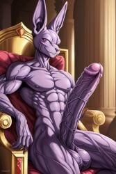 abs ai_generated anthro balls beerus big_balls big_penis cat_humanoid cock cocky69 dragon_ball_super erect_penis erection excessive_size god_of_destruction hard_cock hyper_penis long_penis male_only muscles muscular muscular_anthro muscular_male pecs pectorals penis purple_skin testicles veins veiny veiny_arms veiny_legs veiny_penis veiny_testicles