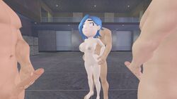 3d classic_tari_(smg4) from_behind muscular muscular_male nude_female penis sex smg4 tari_(smg4)