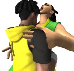 3d 3d_(artwork) 3d_model brother_and_sister dark-skinned_male incest laura_matsuda misspussyfan r3ydart sean_matsuda street_fighter