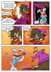 comic comic_page rachel_waterman_(the_walten_files) the_mysterious_house vanny_(fnaf)