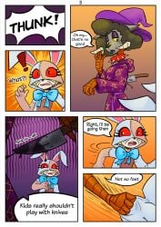 comic comic_page rachel_waterman_(the_walten_files) the_mysterious_house vanny_(fnaf)