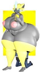 anthro big_ass big_breasts breasts bubble_butt furry generation_7_pokemon huge_ass legendary_pokémon pokémon_(species) pokemon tagme thick_thighs wide_hips yukinikkifurry zeraora