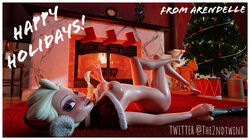 3d 3d_(artwork) 3dx artist_name bedroom bedroom_eyes big_breasts big_penis blonde_hair blue_eyes braided_hair chimney christmas christmas_clothing christmas_hat christmas_lights christmas_outfit christmas_tree cute disney elsa_(frozen) female fireplace freckles frozen_(film) frozen_2 gift holidays huge_cock laying laying_down laying_on_back light-skinned_female light_skin naughty_face nipples penis princess room rug seductive seductive_eyes seductive_look seductive_smile sex suggestive suggestive_look the2ndtwinx tree twitter twitter_username