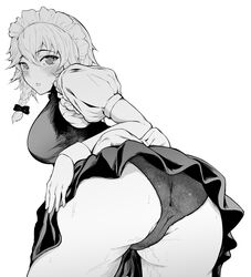 ass_focus big_ass female maid mayonaka_taruho sakuya_izayoi tagme touhou