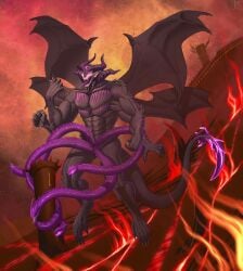 4_arms 4_wings 6_eyes absurd_res anthro blade blade_tail cock_vore corinoch demon extreme_size_difference flying genitals helaviskrew hell hi_res horn macro male multi_arm multi_eye multi_genitalia multi_limb multi_penis multi_wing penile penis prehensile_penis reptile scalie sentient_penis size_difference snake snake_penis solo spiked_penis spikes spikes_(anatomy) tail tail_blade tetraphallia unusual_anatomy unusual_genitalia unusual_penis vore weapon_tail wings