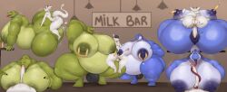 blue yoshi from mario bros by sad tomato
